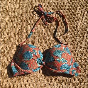 Floral bikini top